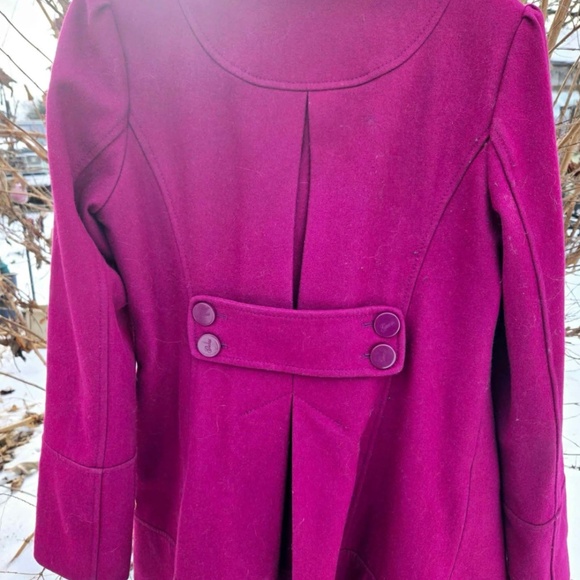 Deep Fuchsia Magenta Guess wool Coat - Picture 4 of 7